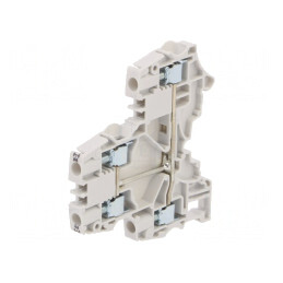 Conector de Îmbinare Șine 0,2-6mm2 4 Borne Gri 6mm | Electronic-mag.ro | Componente Electronice