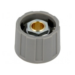 Buton rotativ gri 6mm 23x15.5mm ABS | Electronic-mag.ro | Componente Electronice