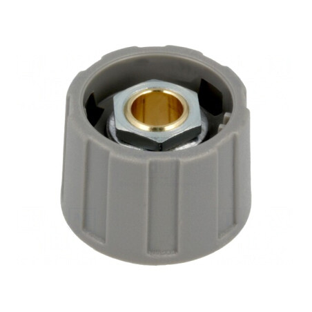Buton rotativ gri 6mm 23x15.5mm ABS | Electronic-mag.ro | Componente Electronice