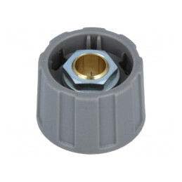 Buton rotativ gri 6,35mm 23x15,5mm ABS | Electronic-mag.ro | Componente Electronice