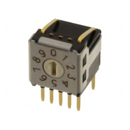Întrerupător codificare DEC/BCD THT 10 poziții | Electronic-mag.ro | Componente Electronice