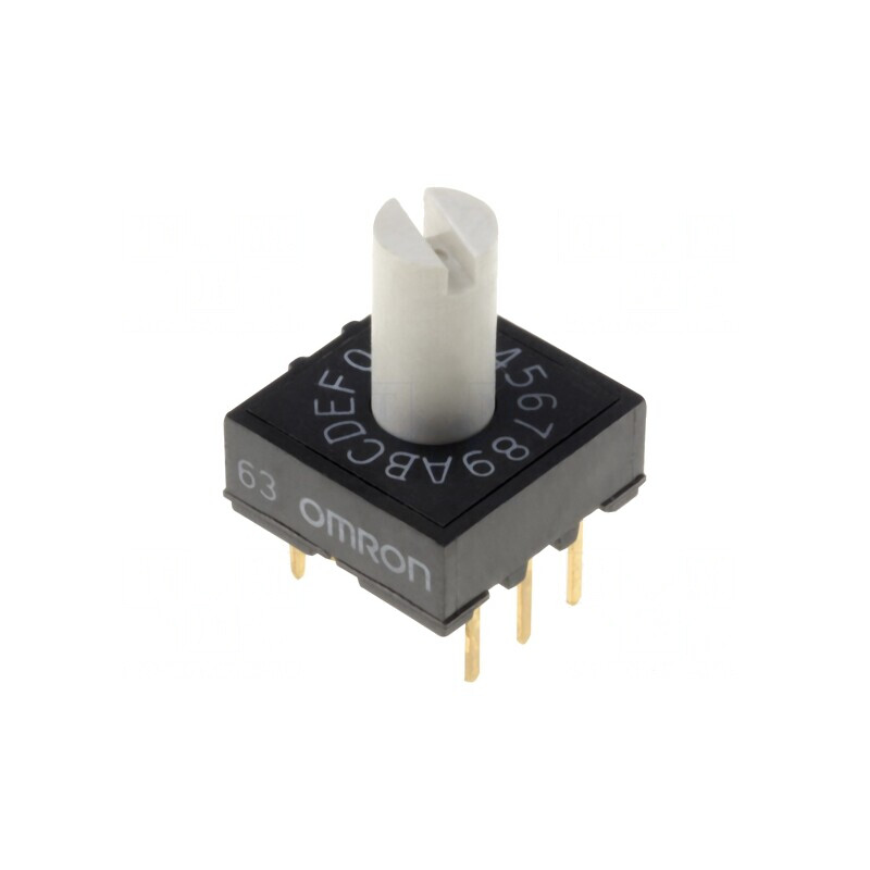 Întrerupător codificare HEX/BCD 16 Poz THT | Electronic-mag.ro | Componente Electronice