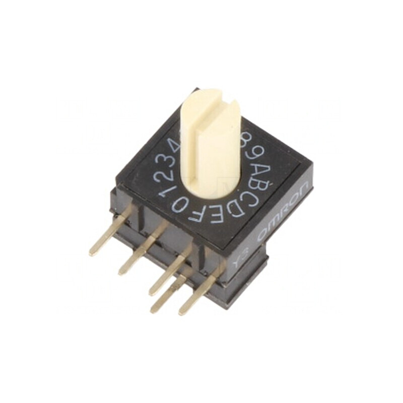 Întrerupător codificare HEX/BCD 16 Poz THT | Electronic-mag.ro | Componente Electronice