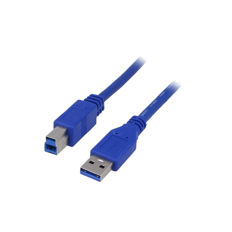 Cablu USB 3.0 A-B Nichelat 1.8m Albastru | Electronic-mag.ro | Componente Electronice Cablu USB 3.0 A-B Nichelat 1.8m Albastru | Electronic-mag.ro | Componente Electronice