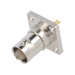 Soclu BNC Mamă 50Ω Lipire PTFE | Electronic-mag.ro | Componente Electronice