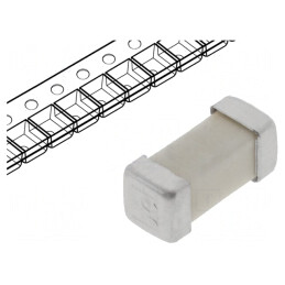 Siguranţă: siguranţă; ardere rapidă; 62mA; 125VAC; 125VDC; SMD