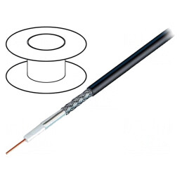 Cablu coaxial RG58 negru 305m | Electronic-mag.ro | Componente Electronice