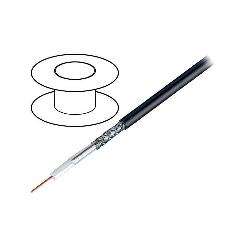 Cablu coaxial RG58 negru 305m | Electronic-mag.ro | Componente Electronice