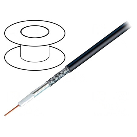 Cablu coaxial RG58 negru 305m | Electronic-mag.ro | Componente Electronice