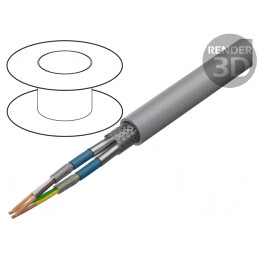Cablu PVC Gri 2x2x0,14mm2 350V Cu Autostingere | Electronic-mag.ro | Componente Electronice