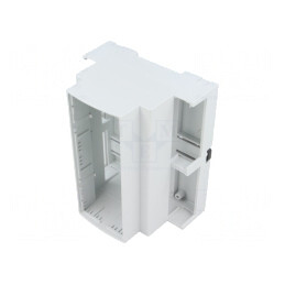 Carcasă ABS gri pentru șină DIN 89x106x65mm | Electronic-mag.ro | Componente Electronice