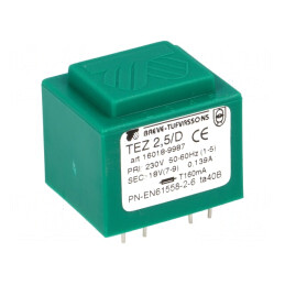 Transformator Encapsulat 2,5VA 230V 18V PCB | Electronic-mag.ro | Componente Electronice