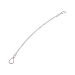 Cablu de asigurare PVC oțel inoxidabil 500mm | Electronic-mag.ro | Componente Electronice