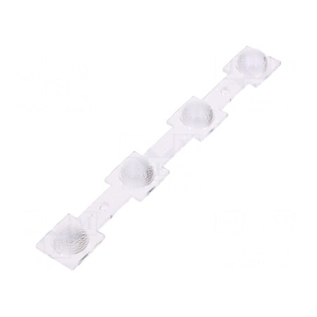 Lentilă LED Dreptunghiulară Transparentă 50° Neagră | Electronic-mag.ro | Componente Electronice