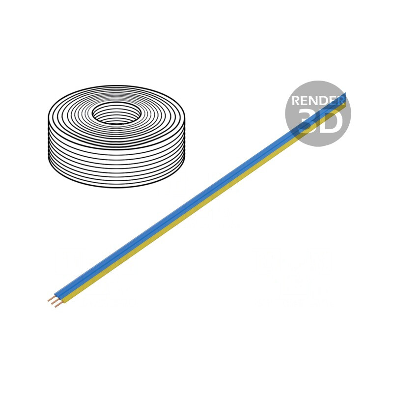 Cablu Bandă FBK Toy 3x0,14mm2 Cu PVC 5m | Electronic-mag.ro | Componente Electronice