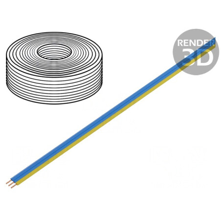 Cablu Bandă FBK Toy 3x0,14mm2 Cu PVC 5m | Electronic-mag.ro | Componente Electronice