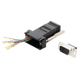Adaptor D-Sub 9pin Tată la RJ45 Soclu | Electronic-mag.ro | Componente Electronice
