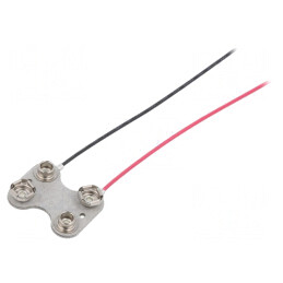 Conector Baterie 6F22 cu 2 Cabluri 185mm | Electronic-mag.ro | Componente Electronice