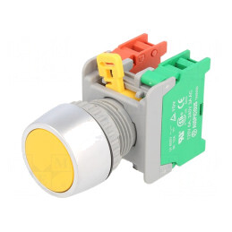 Comutator apăsare 22mm 1 NC NO | Electronic-mag.ro | Componente Electronice