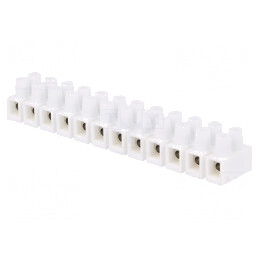 Conector terminal cu șurub 4mm2 400V 32A alb | Electronic-mag.ro | Componente Electronice
