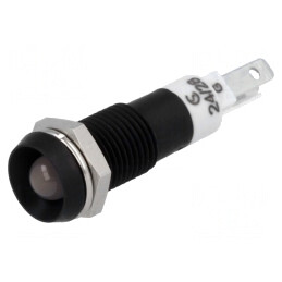 Lampă LED Control Roșu/Verde 24-28V Ø8mm Metal | Electronic-mag.ro | Componente Electronice