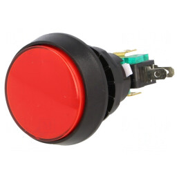 Comutator cu apăsare roșu 10A 250V SPDT | Electronic-mag.ro | Componente Electronice