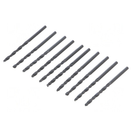 Burghiu Metal 3mm 61mm HSS-R 10buc | Electronic-mag.ro | Componente Electronice