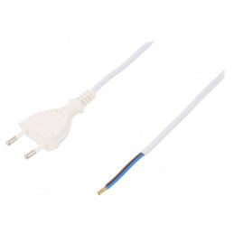 Cablu Electric 2x0.5mm2 PVC 5m Alb 2.5A | Electronic-mag.ro | Componente Electronice