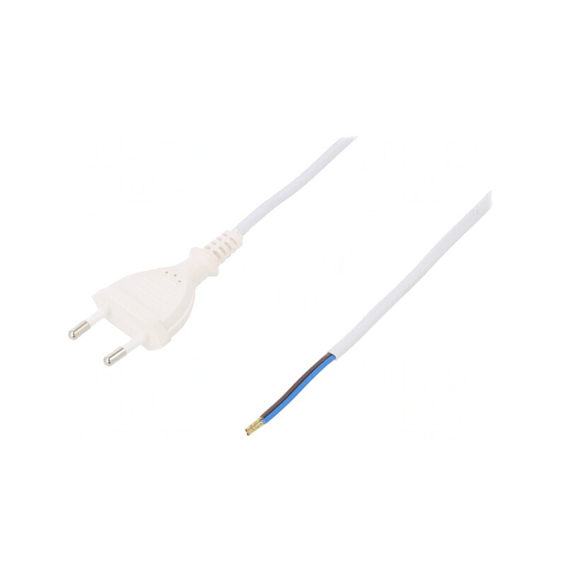 Cablu Electric 2x0.5mm2 PVC 5m Alb 2.5A | Electronic-mag.ro | Componente Electronice