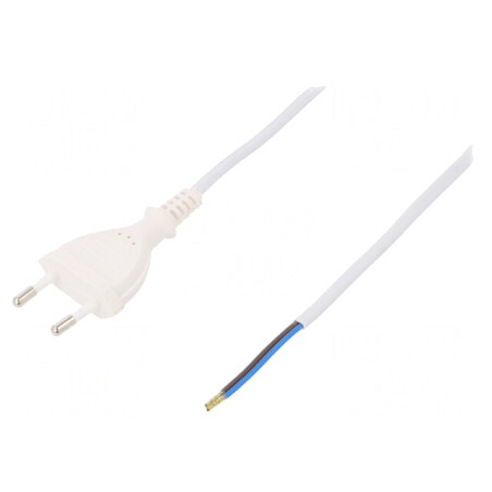 Cablu Electric 2x0.5mm2 PVC 5m Alb 2.5A | Electronic-mag.ro | Componente Electronice