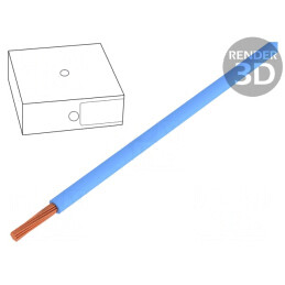 Cablu Electric Litat Cu 16mm2 PVC Albastru 450V/750V Clasa 5 | Electronic-mag.ro | Componente Electronice