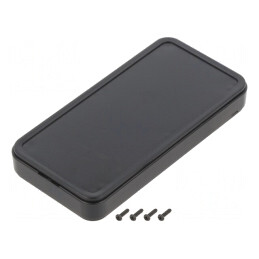 Carcasă universală neagră ABS IP40 45x90x12mm | Electronic-mag.ro | Componente Electronice
