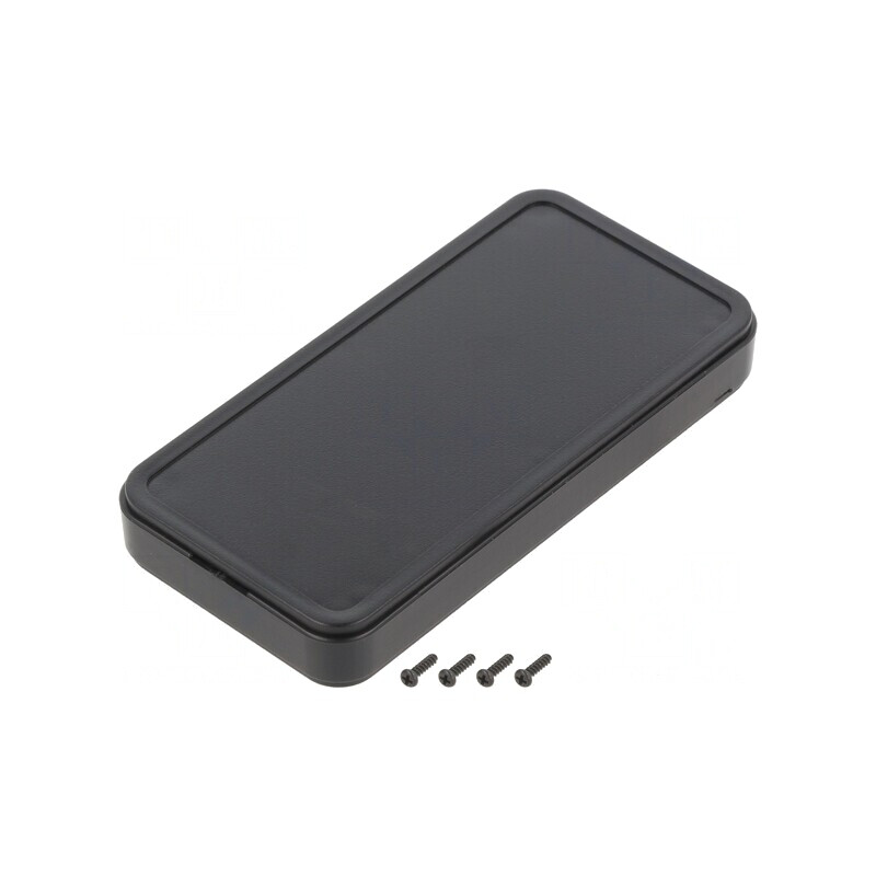Carcasă universală neagră ABS IP40 45x90x12mm | Electronic-mag.ro | Componente Electronice