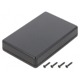 Carcasă universală neagră ABS IP40 70x105x20mm | Electronic-mag.ro | Componente Electronice