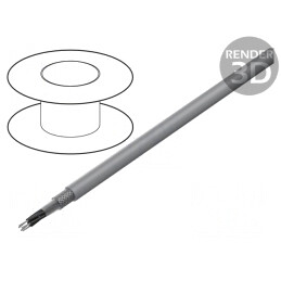 Cablu Ecranat PVC 5x1mm2 Cupru Cositorit | Electronic-mag.ro | Componente Electronice