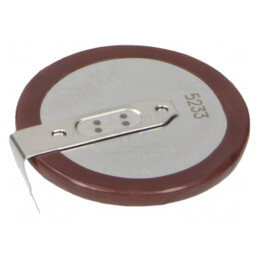 Baterie Li VL2330 3V 50mAh 2pin pentru PCB Ø23x3,65mm -20÷60°C | Electronic-mag.ro | Componente Electronice