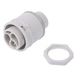 Conector Alimentare AC Push-In 16A 250V 0,5-2,5mm2 Tată | Electronic-mag.ro | Componente Electronice