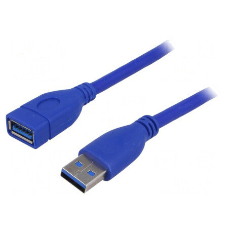 Cablu USB 3.0 A-A 1,8m Albastru | Electronic-mag.ro | Componente Electronice