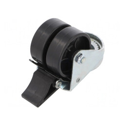 Roată de Transport cu Roți Duble 80kg 50mm | Electronic-mag.ro | Componente Electronice