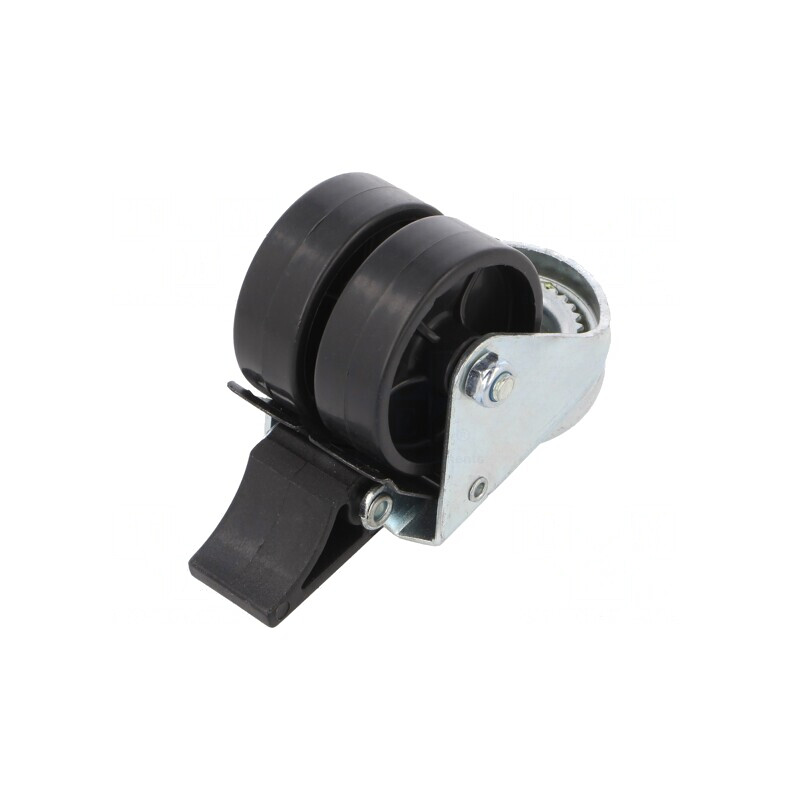 Roată de Transport cu Roți Duble 80kg 50mm | Electronic-mag.ro | Componente Electronice