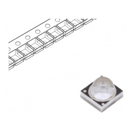 LED UV 3W 700mA 365-370nm | Electronic-mag.ro | Componente Electronice
