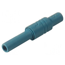 Soclu Banană 4mm 24A 1kVDC Albastru | Electronic-mag.ro | Componente Electronice