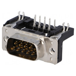 D-Sub 9-Pin Soclu Tată 90° THT M3 | Electronic-mag.ro | Componente Electronice