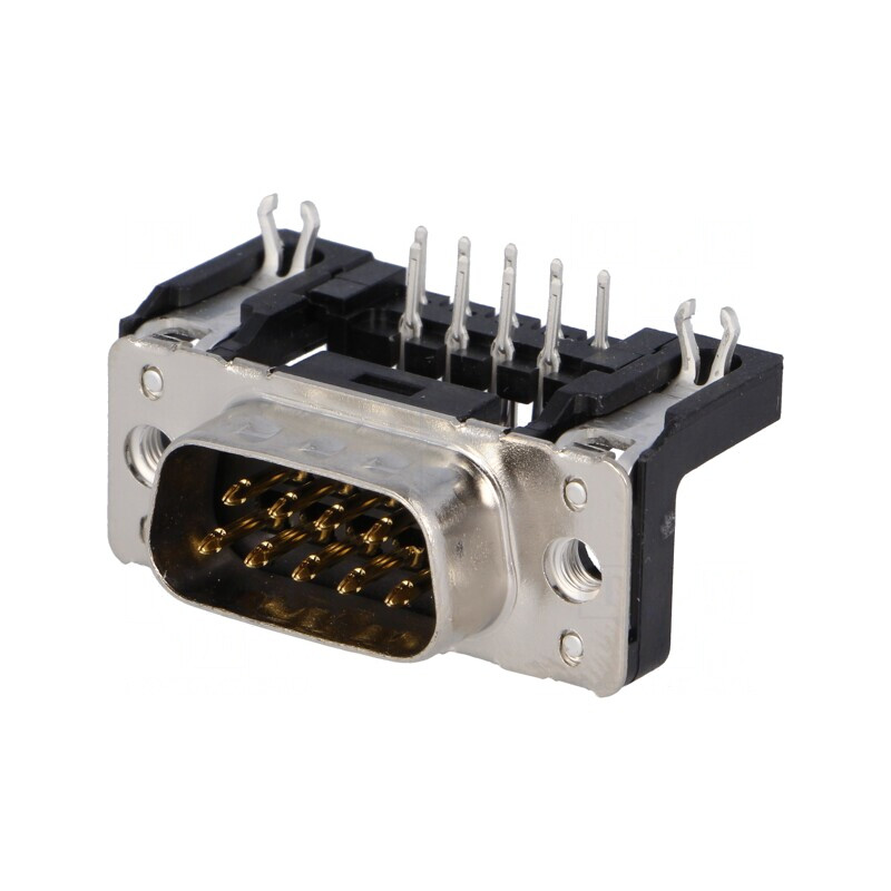 D-Sub 9-Pin Soclu Tată 90° THT M3 | Electronic-mag.ro | Componente Electronice