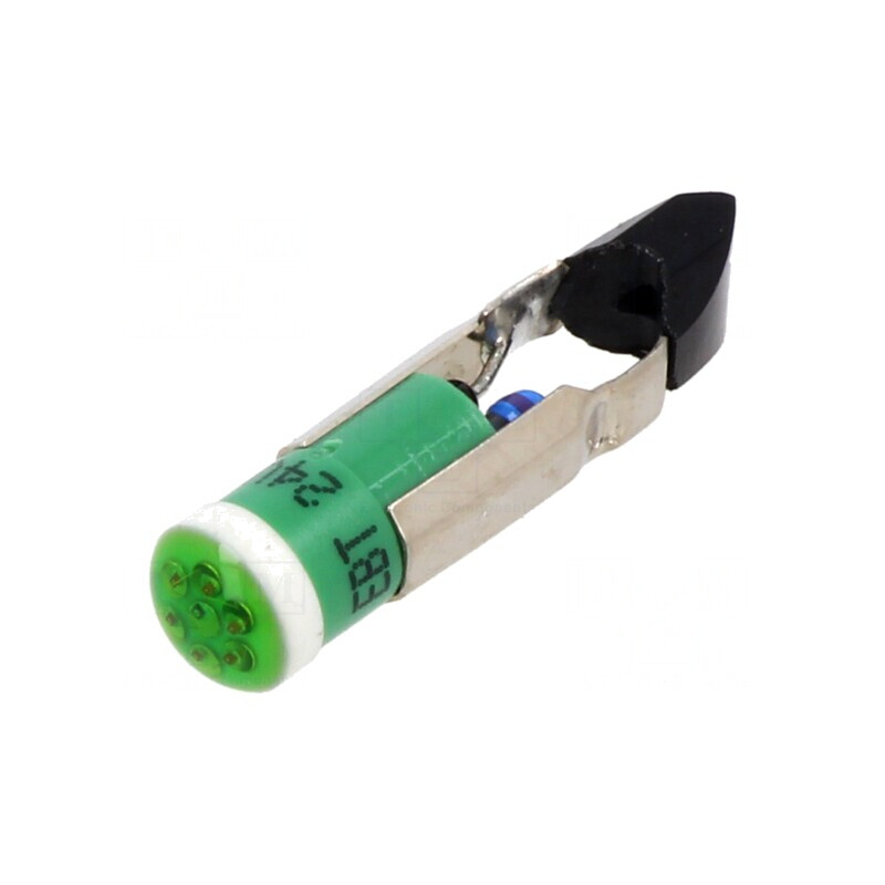 Lampă LED de Control Verde 24VDC Plastic | Electronic-mag.ro | Componente Electronice