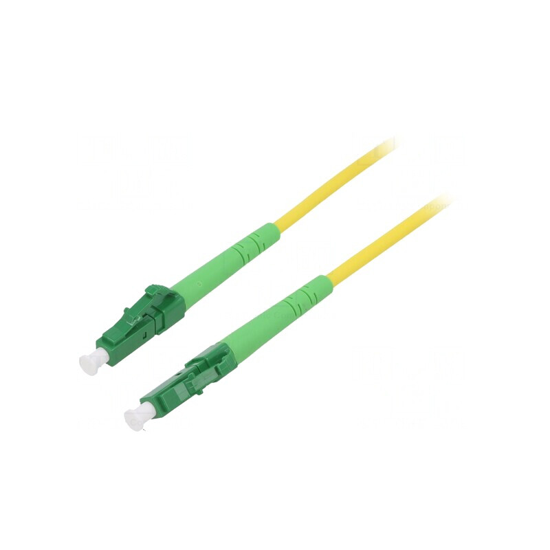 Patch cord fibră optică OS2 LC/APC 2m LSZH | Electronic-mag.ro | Componente Electronice