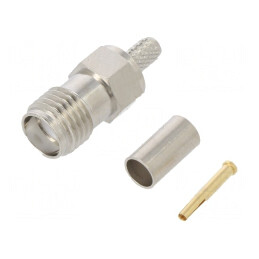 Mufă SMA feminină 50Ω PTFE | Electronic-mag.ro | Componente Electronice