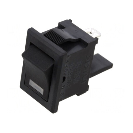 Comutator Basculant ON-OFF cu LED Negru 10A/125VAC | Electronic-mag.ro | Componente Electronice