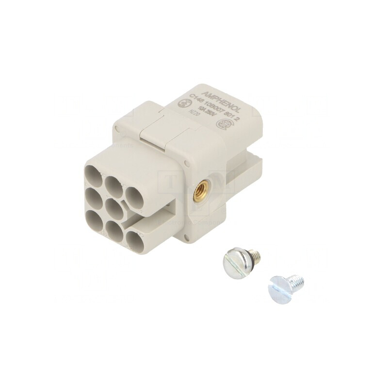 Conector HDC Inserturi Contact Mamă 21x21mm 7 Pin | Electronic-mag.ro | Componente Electronice