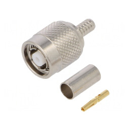 Mufă RP-TNC Reverse Mamă 50Ω Crimpat PTFE | Electronic-mag.ro | Componente Electronice